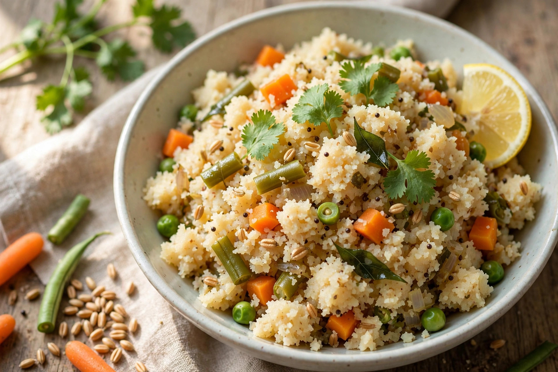 Dalia (Broken Wheat) Upma