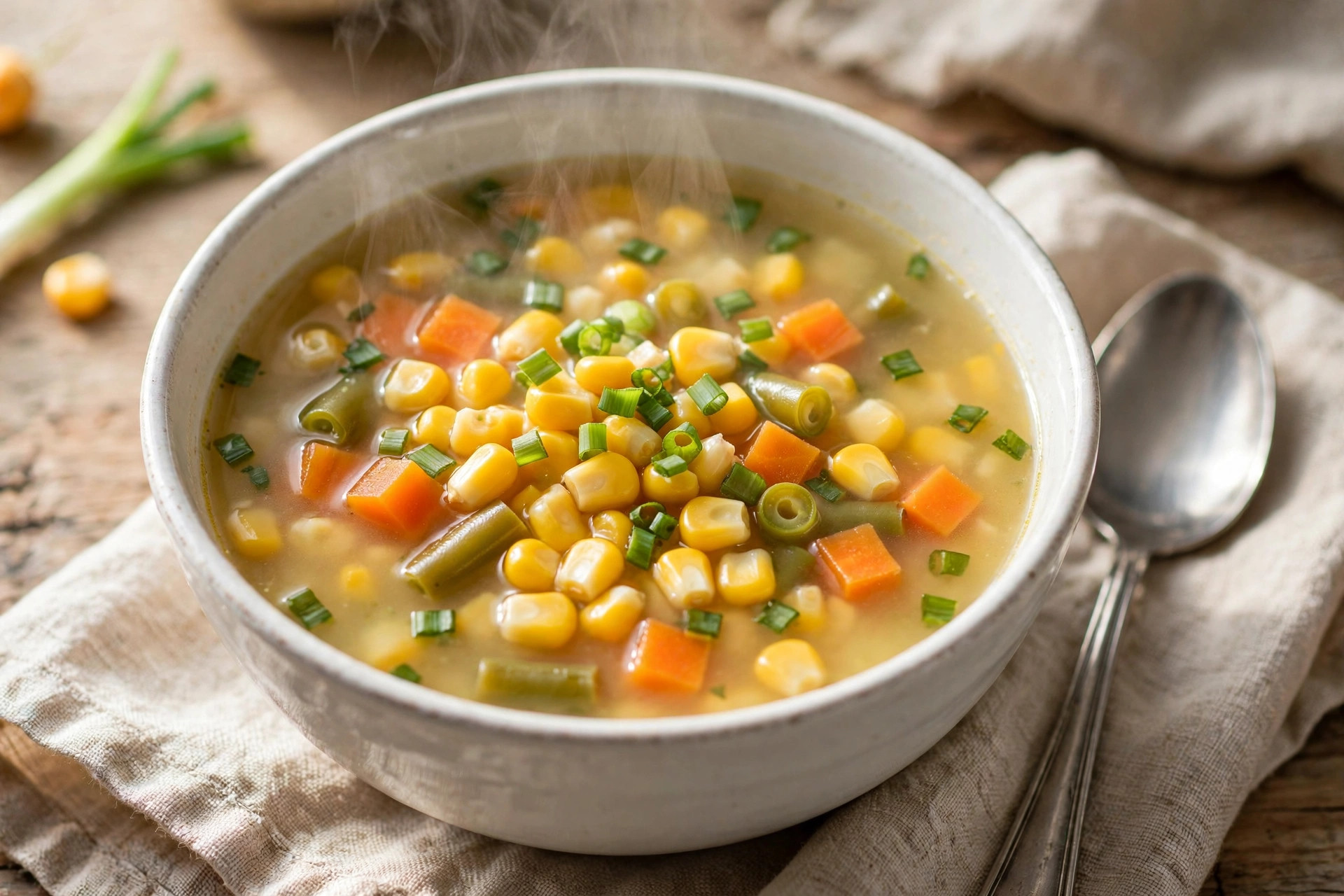 Sweet Corn Vegetable Soup